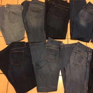 12 pairs of GAP jeans 6,8,10 great condition